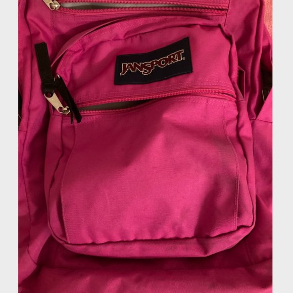 JanSport Hot Pink 5 Zipper Backpack - Picture 6 of 10